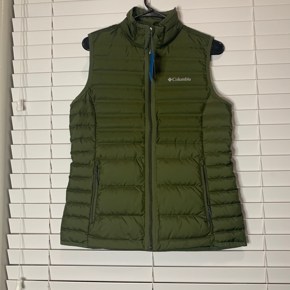 Emerald green Columbia sweater vest